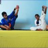 Yuri e Lyandra em treino